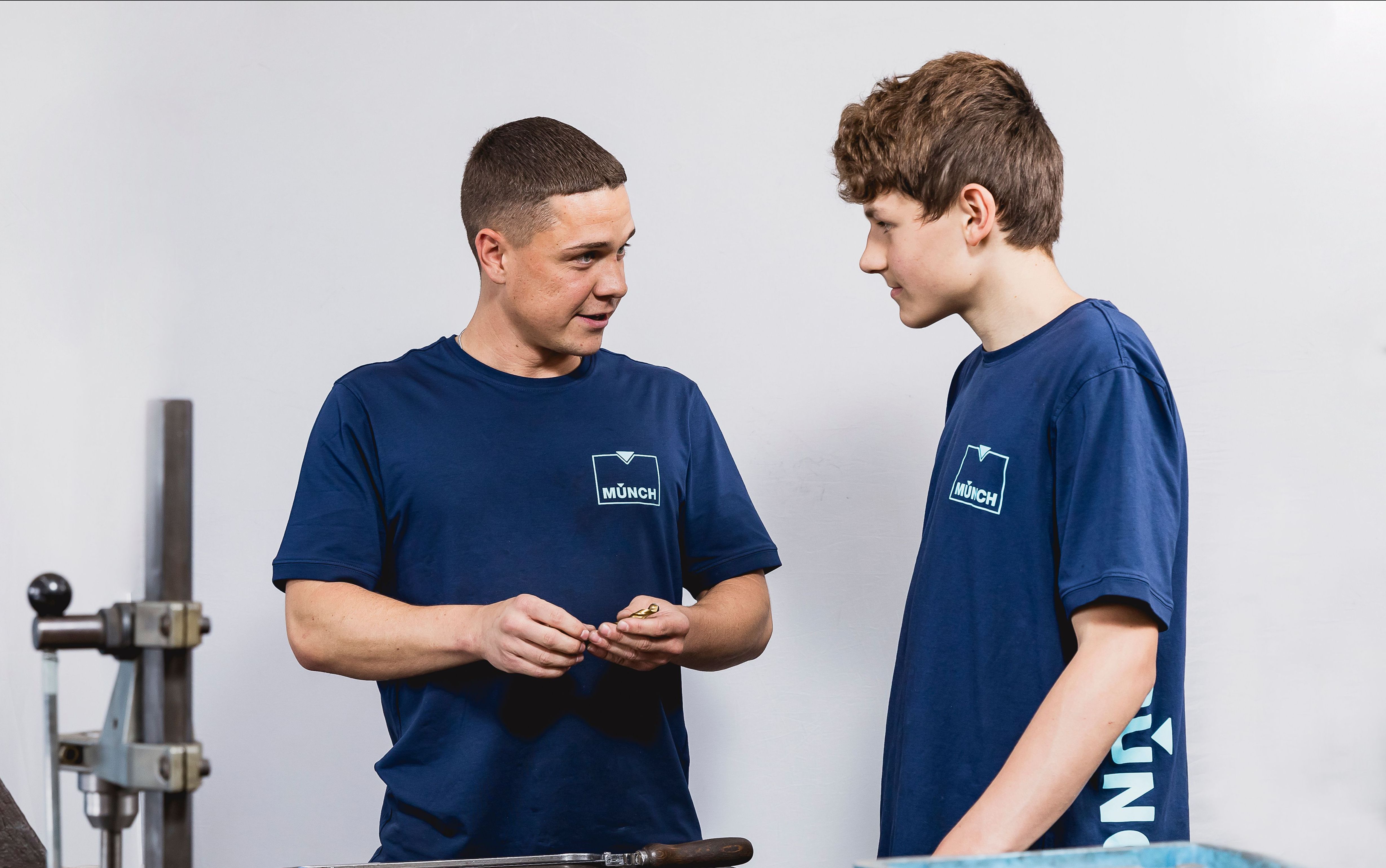 Auszubildender und Ausbilder