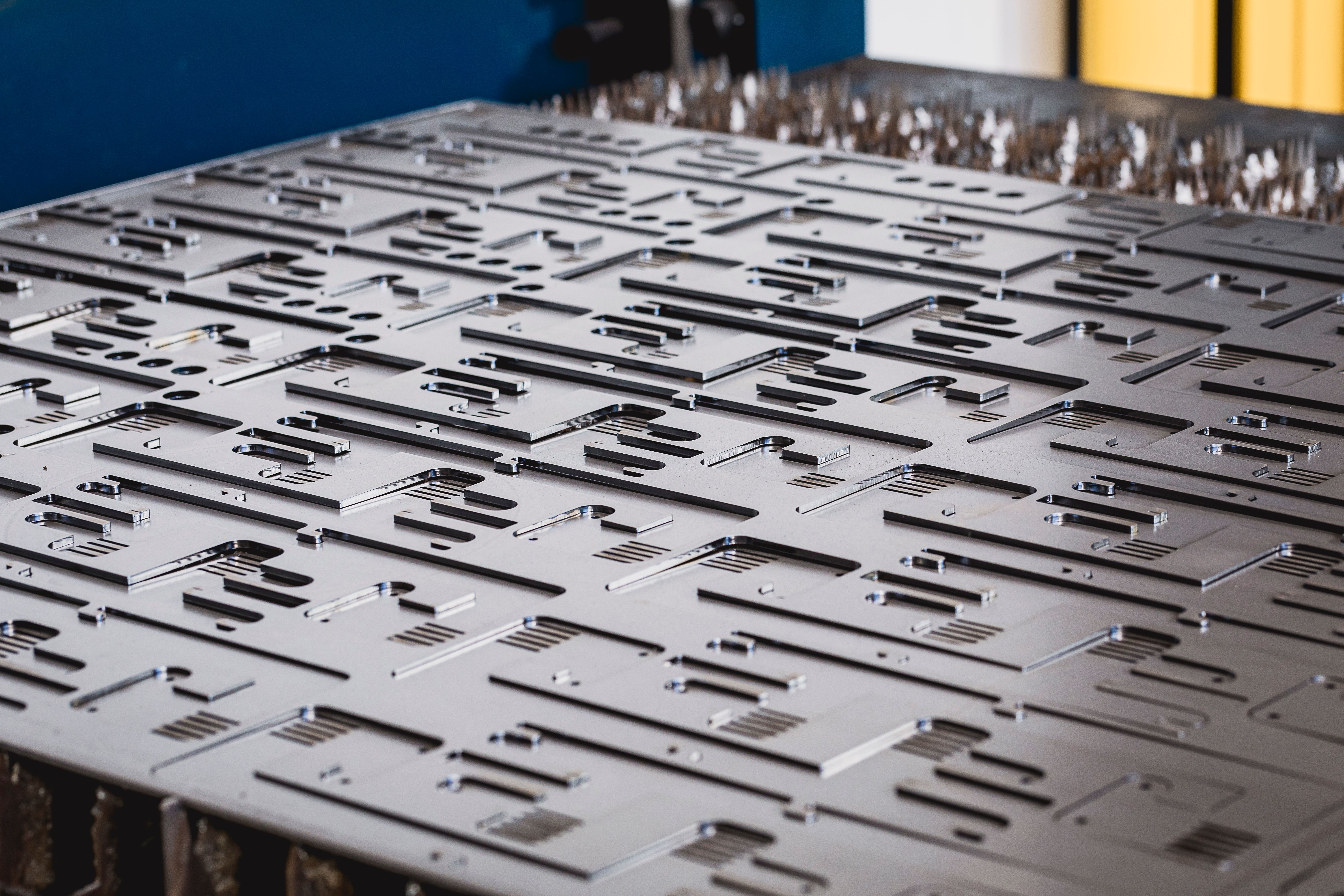 Vom Laser geschnittene Bleche